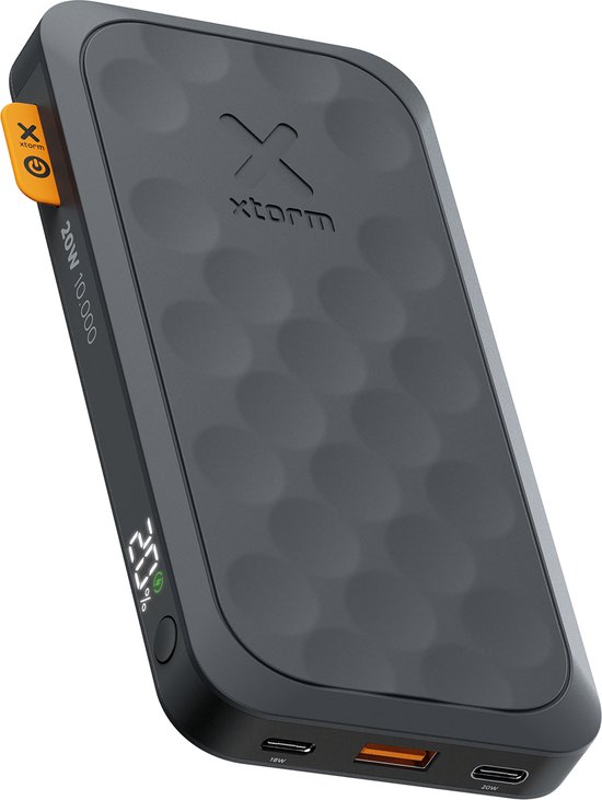 xtorm Fuel Series 5 Powerbank 10000 mAh - Geschikt Voor Iphone/Samsung - Inclusief USB-C Kabel - USB-C & USB-A - 20W - Zwart