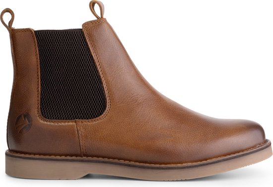 Travelin' Charente - Dames leren laars - 100% leer - Chelsea boots - Cognac