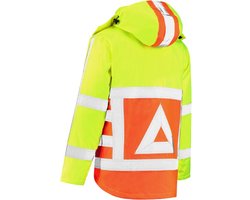 Parka verkeersregelaar 100% polyester geel-oranje maat XXL