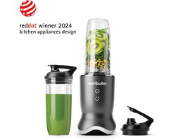 Nutribullet Ultra - Krachtige Blender - Incl. 2 To Go Bekers - 1200 Watt - Verlichte Touch Knoppen - Pulse Functie - Grijs