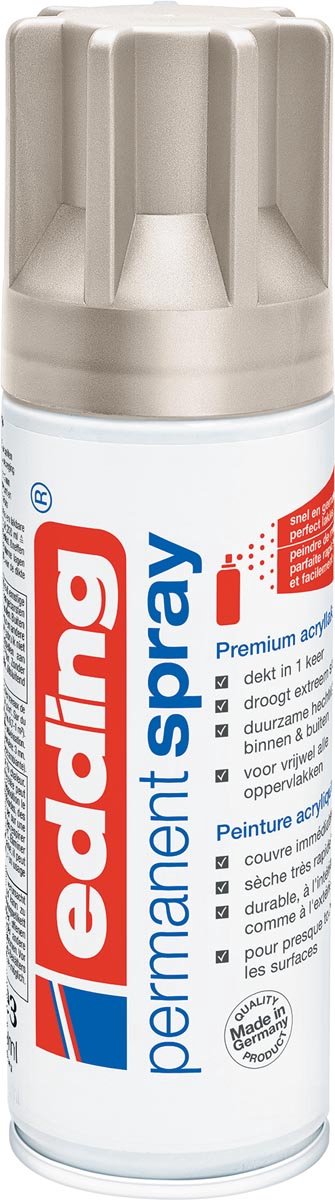 Edding Permanent Spray 5200, 200 ml, champagne goud mat 6 stuks