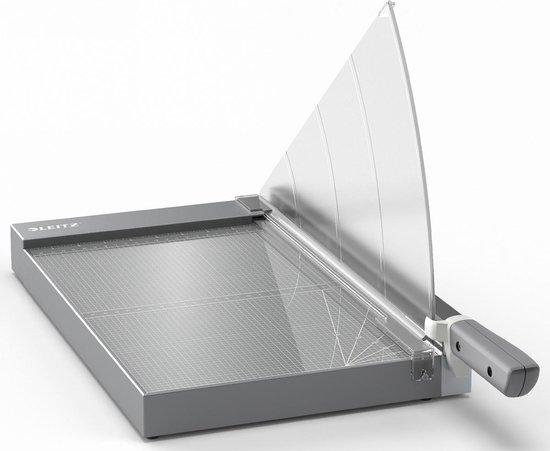Table de découpe Leitz Precision Office Pro A4+ avec protection des couteaux pour le bureau - Coupe jusqu'à 25 feuilles A4 - Anthracite