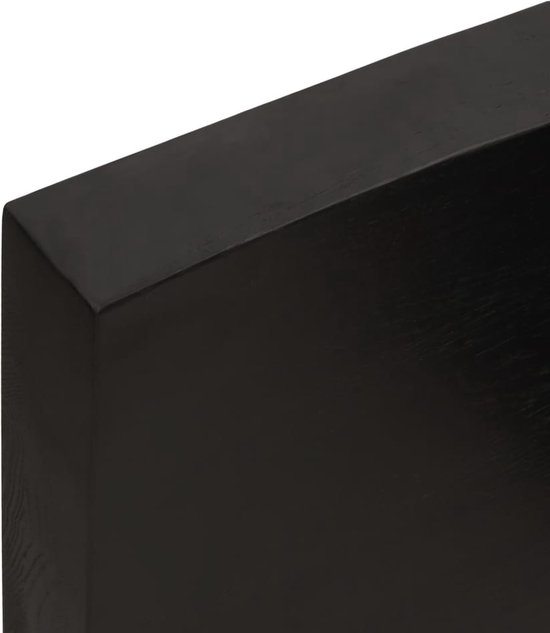vidaXL Plateau de table - Bois de chêne - Bord naturel - 180x50 cm Plateau de table en bois - Plateau de table en Chêne - Remplacement de plateau de table - Table basse - Table à manger