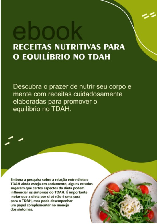 Receitas Nutritivas Para O Equilíbrio No Tdah - cover