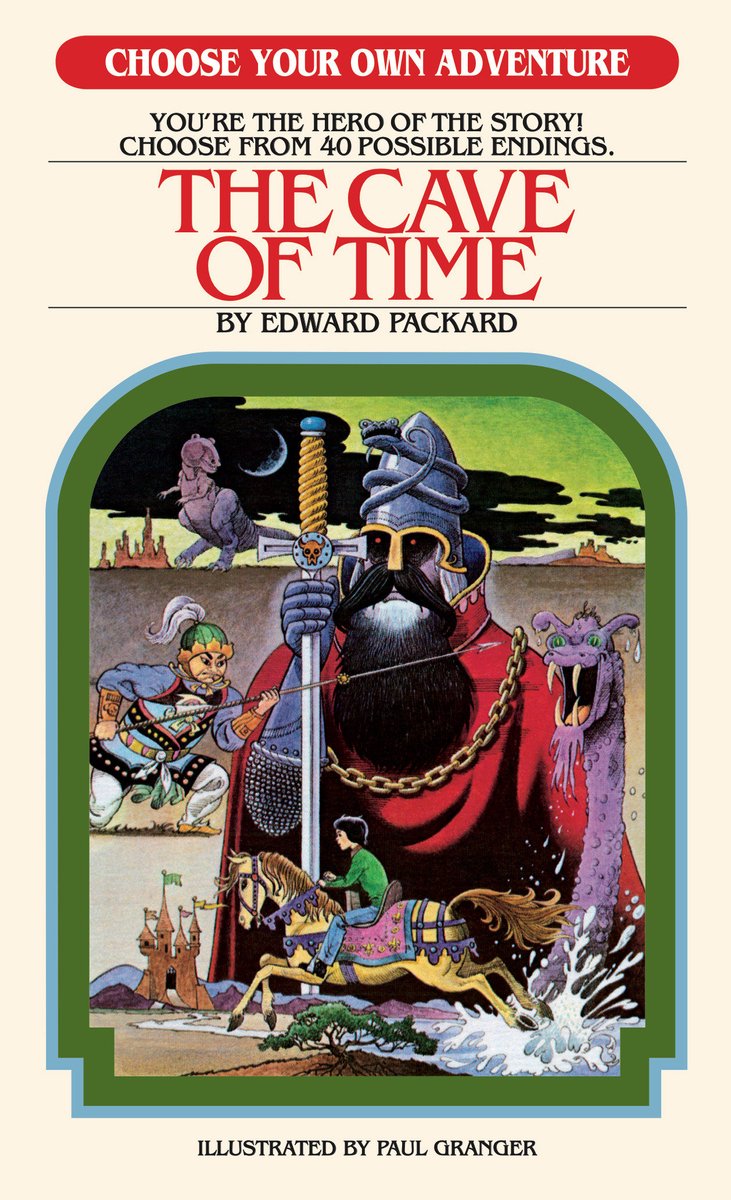 Omslag van Choose Your Own Adventure Retro Editions-The Cave of Time