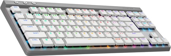 Logitech G515 Lightspeed TKL - Draadloos Gaming Toetsenbord - RGB - Qwerty US - Wit