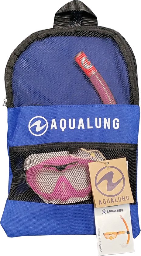 COLORBABY Aqua Sport 54244 Duikbril voor kinderen, blauw, verstelbare rubberen band, kliksluiting, latexvrij, hypoallergeen, lekvrij, snorkelmasker, brede kijkhoek, vanaf 7 jaar