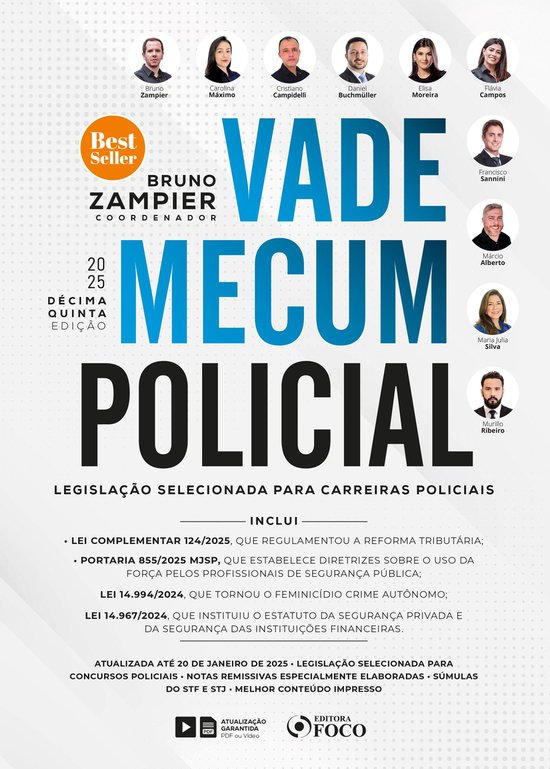 Vade Mecum Policial: Legislação Selecionada para Carreiras ... - cover