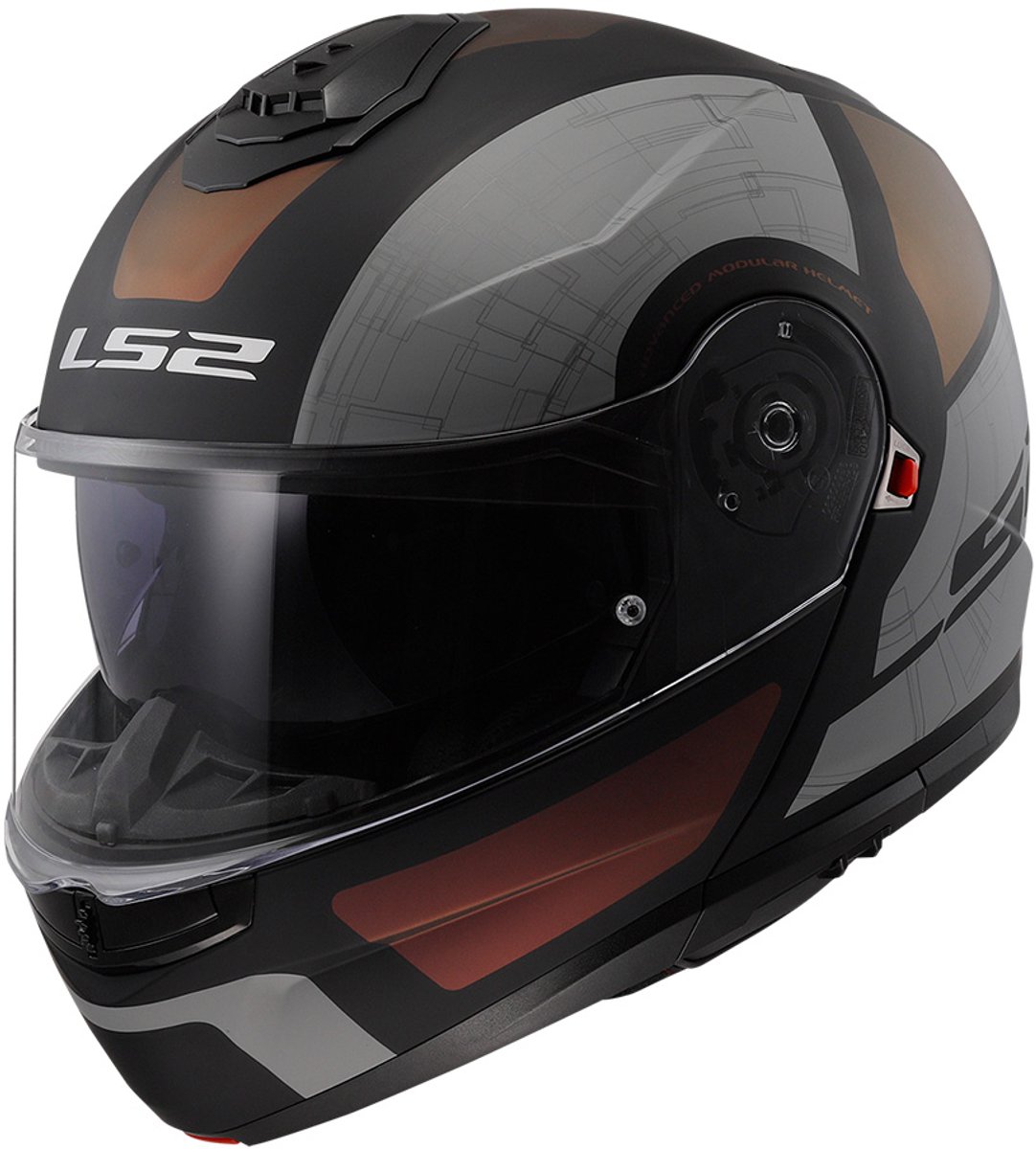 LS2 FF908 STROBE II ORION M.BLACK PURPLE BLUE-06 3XL - Maat 3XL - Helm