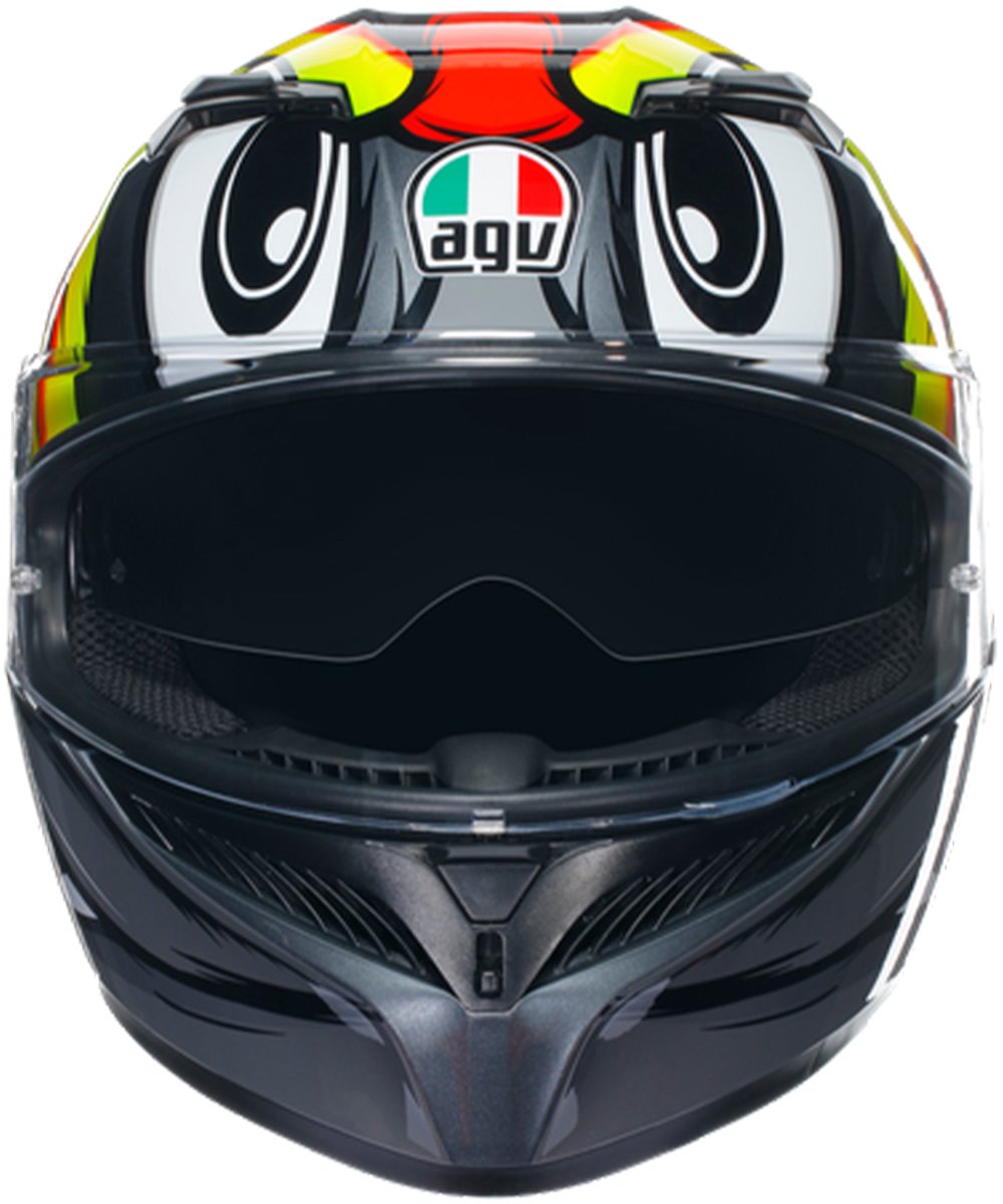 Agv K3 E2206 Mplk Birdy 2.0 Grijs Geel Rood 012 Integraalhelm - Maat M - Helm – foto 4