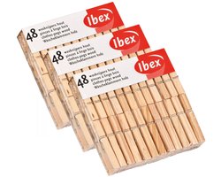 Wasknijpers - 48x - hout - knijpers - wasspelden - wasgoed ophangen