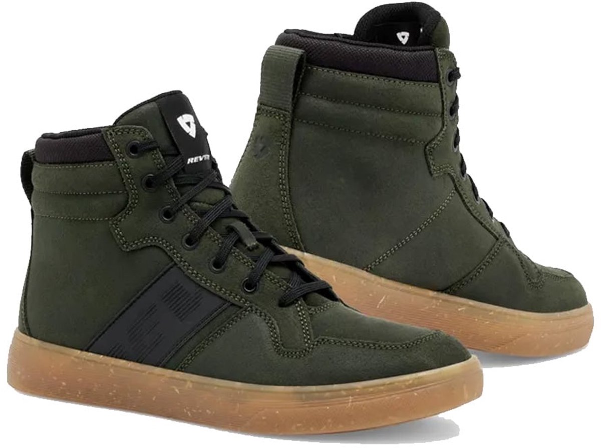REV'IT! Kick Schoenen Donker Groen Bruin - Maat 41