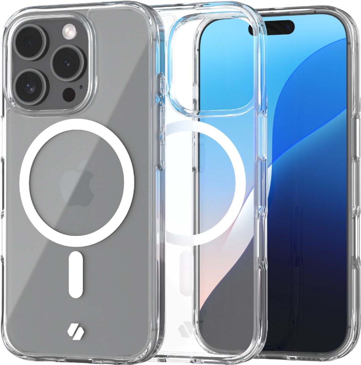 Spacecase Case Cover Voor Iphone 16 Pro Helder Voor Magsafe