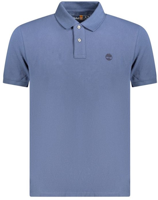 Timberland Blue Cotton Men Polo Shirt