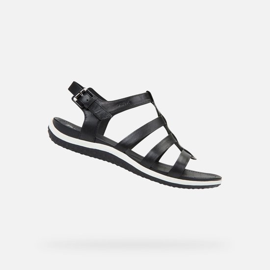 Bestel Geox Platte sandalen D SANDAL VEGA B dames zwart | België