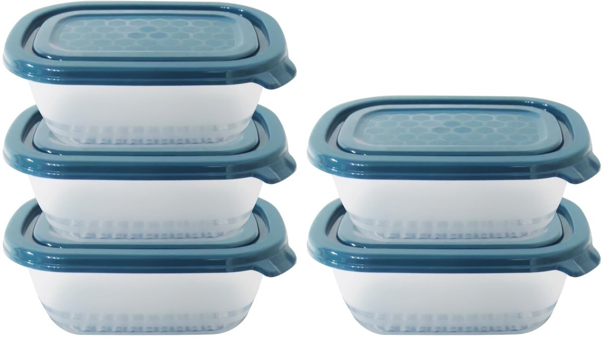 My Ninki ® Premium Voedselopslagcontainers Set met Deksel voor Veilig Bewaren en Opwarmen van Maaltijden