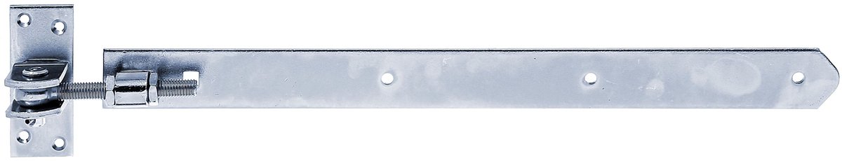 Alberts 318321 heng | recht, uiteinde afgerond, verstelbaar met 30 mm | elektrolytisch blauw verzinkt | 460 x 40 mm