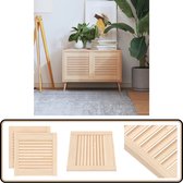 Portes d'armoire à persiennes vidaXL 39,5 x 39,4 cm Porte à persiennes en pin - Porte d'armoire - Porte en pin - Porte en bois - Porte d'armoire de Cuisine