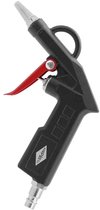 Blaaspistool aluminium | 20 mm blaastuit | 1/4 buitendraad | Max 12 bar | Met insteeknippels | In blister