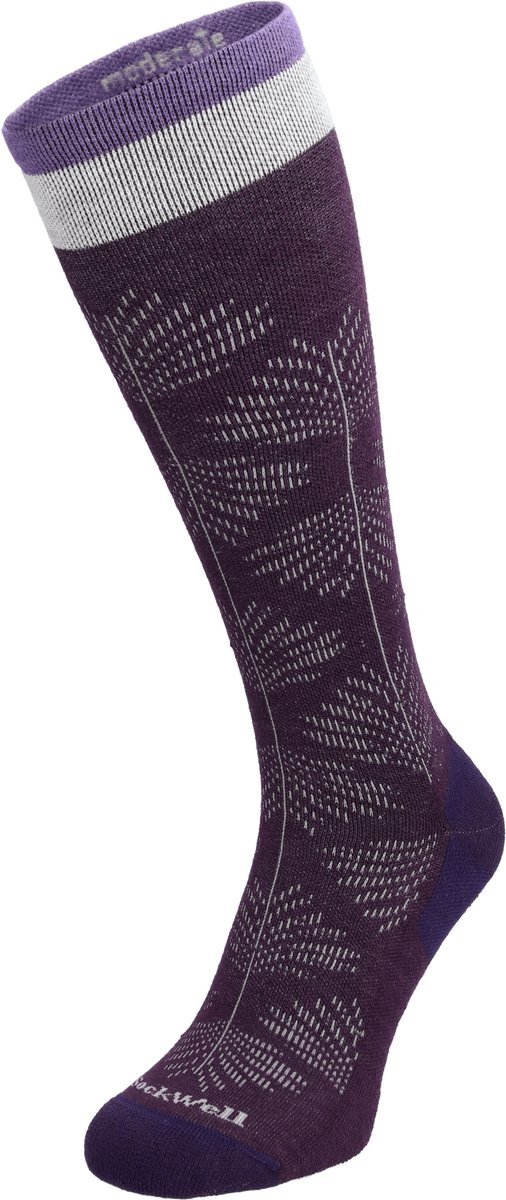 Full Floral Dames Compressiekousen Klasse 1 Blackberry