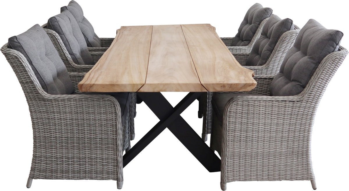 7-delige tuinset | 6 Dublin tuinstoelen MG | Pohon tuintafel