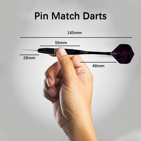 6-delige Dartpijlen Set - 6 Pure Koperen Darts -20,5 gram- Steeltip Pakket met Dart Flights, Luxe Opbergcase en Extra Accessoires - Ideaal voor Beginners, Gevorderden en Wedstrijden van Merkloos — afbeelding 2