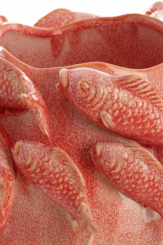 Light & Living - Vase FISH - 29x28,5x27cm - Rouge