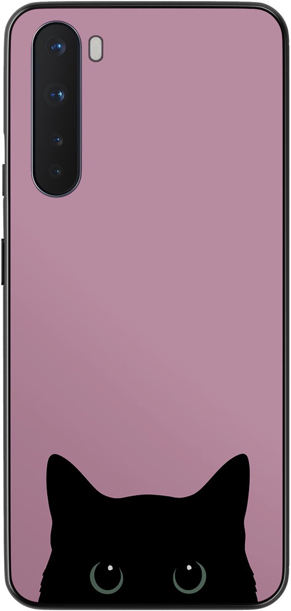 OnePlus Nord hoesje - Zwarte kat