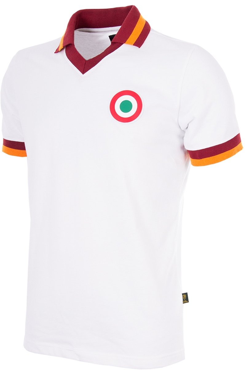 COPA - AS Roma Uitshirt 1980/81 Retro Voetbalshirt - Heren - Wit - M