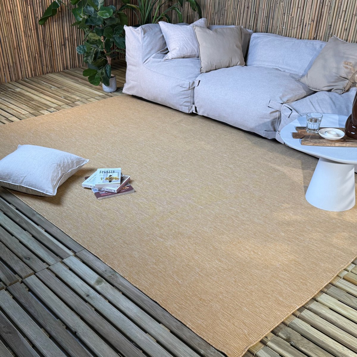 Buitenkleed Tone geel/okergeel - Interieur05 - 240 x 340 cm - (XL)