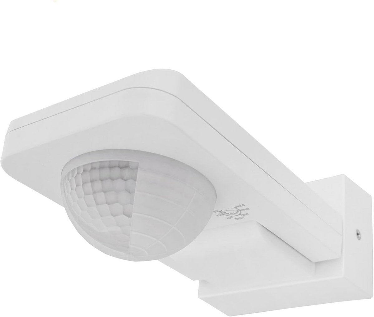 Bewegingssensor met Schemerfunctie - 360° Kantelbaar - IP65 - Voor Binnen en Buiten - Sensor tot 20m Bereik - Wit