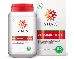 Vitals Ubiquinol 100 mg - 150 softgels - enzymen. De biologisch meest actieve vorm van co-enzym Q10.