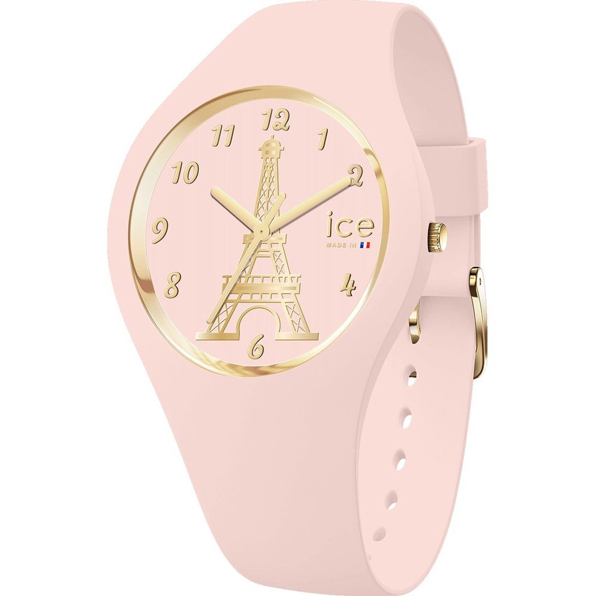 Ice Watch ICE cocorico - Eiffel tower - Soft pink 023246 Horloge - Siliconen - Roze - Ø 31 mm