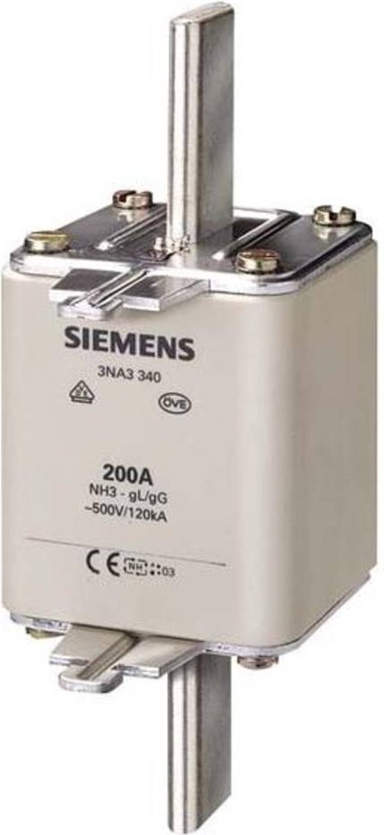 Siemens 3NA3372 Zekeringsinzetstuk Afmeting zekering = 3 630 A 500 V 1 stuk(s)