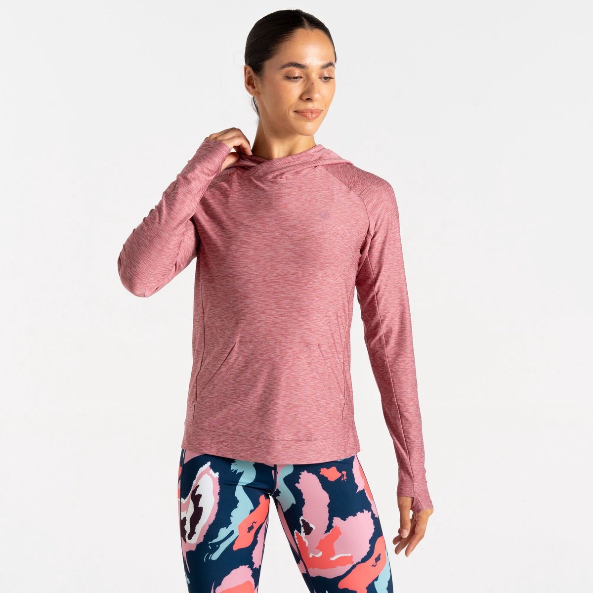 T-shirt Korte Mouwen Dames Lichtgewicht Hoodie Roze