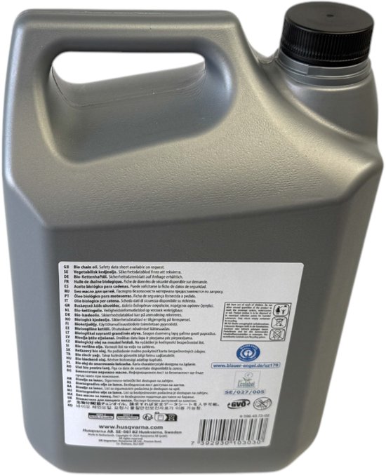 Husqvarna X-Guard biologische kettingolie 5 liter ( 596457302 ) — afbeelding 4