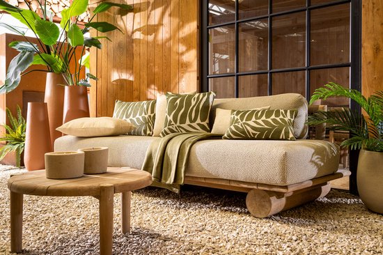 Dutch Décor EDEN - Coussin d'extérieur 40x60 cm - déperlant et UV-résistant - Mayfly - Vert