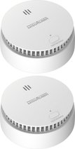 Bol.com WisuAlarm SA20-A Rookmelder - 2 Rookmelders - 10 jaar batterij - Kan in de buurt van keuken en badkamer - Voldoet aan Eu... aanbieding