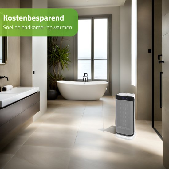 Bo-Camp - Keramische kachel - Oscillerend - Ventilatiestand - 1000/2000 Watt van Bo-Camp — afbeelding 4