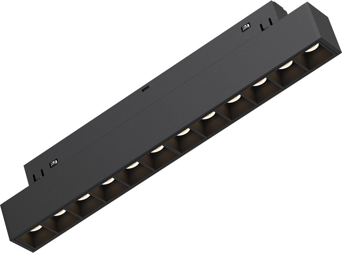 48V Magnetische Lineaire LED Bar - Brinton Magni - 12W 1020lm 24D - Aanpasbare Lichtkleur CCT - Zwart
