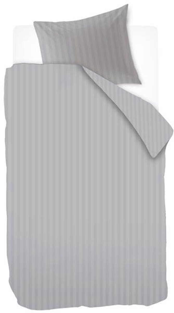 Ivorlyn Kent Dekbedovertrek - Eenpersoons - 140x200/220 cm - Light Grey