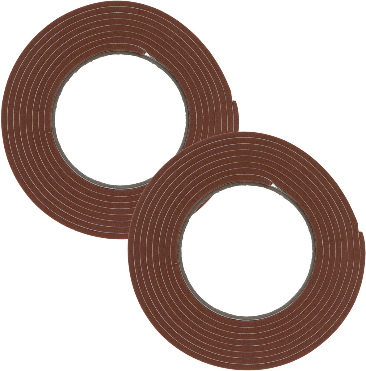 Luance Cozy Home Tochtstrip - 2x - bruin - zelfklevend - 2 x 275 cm - tochtband - deur of raam