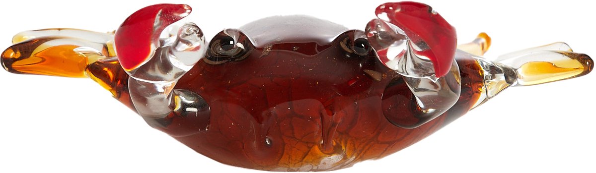 Ornament CRAB - 20x5x6cm - Bruin