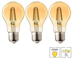 Lybardo - E27 LED Lamp - 3-pack - 3 staps Dimbaar - 4W - 2500K Warmwit Licht