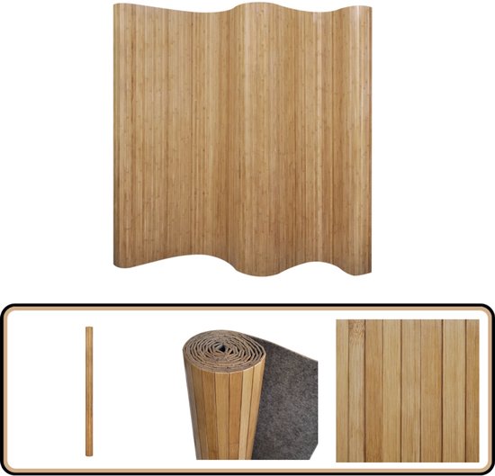 VidaXL Bamboe Privacyhek Paneel 400x125 Cm – Natuurlijk Scherm Voor Tuin En Terras