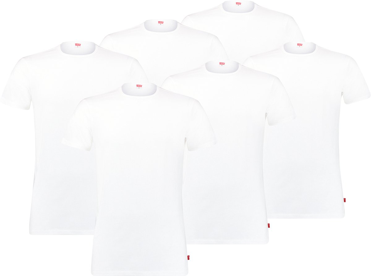 Levi’s 3P O-hals shirts basic S Wit