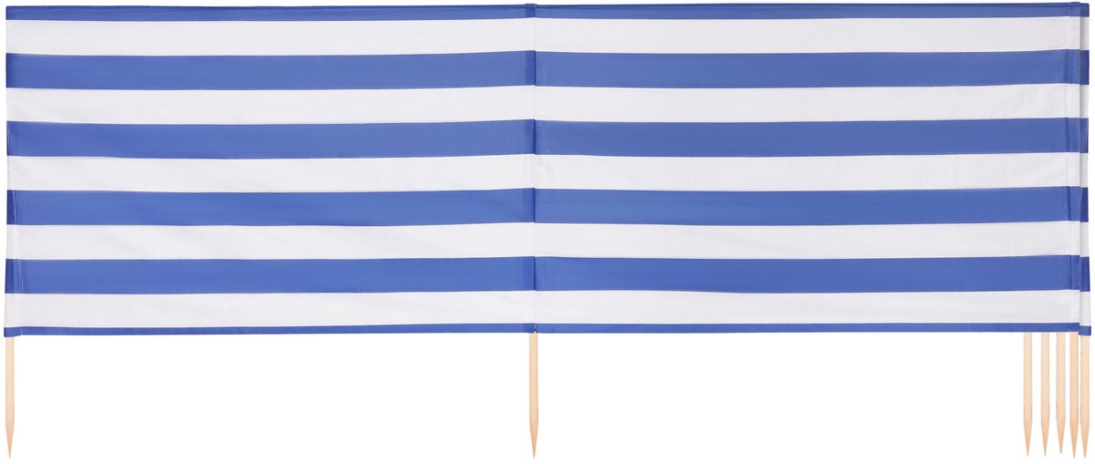Garronda 10m Strand Windscherm Met Stokken - Windscherm Strand – Windscherm – Camping – Strepen-4 - LA-EX-Wb-10m