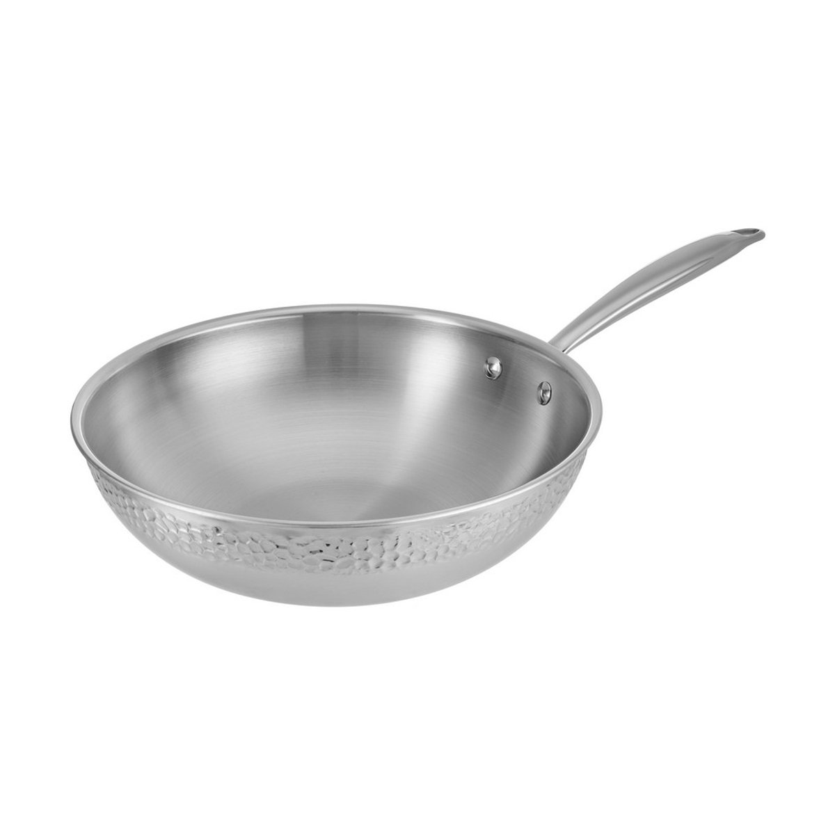 RESTO 95004 Crater Wok Pan - Rond Ø28 - Hoogte 7.5 cm - Wok / Roerbakpan