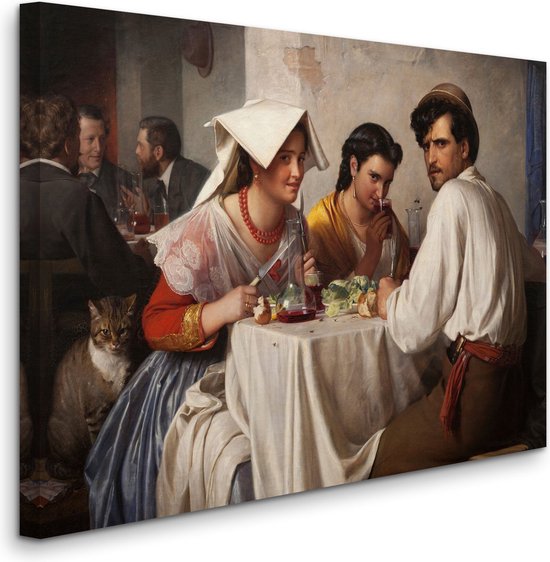 Carl Bloch - In a Roman Osteria - In een Romeinse osteria (1866) - 2:3