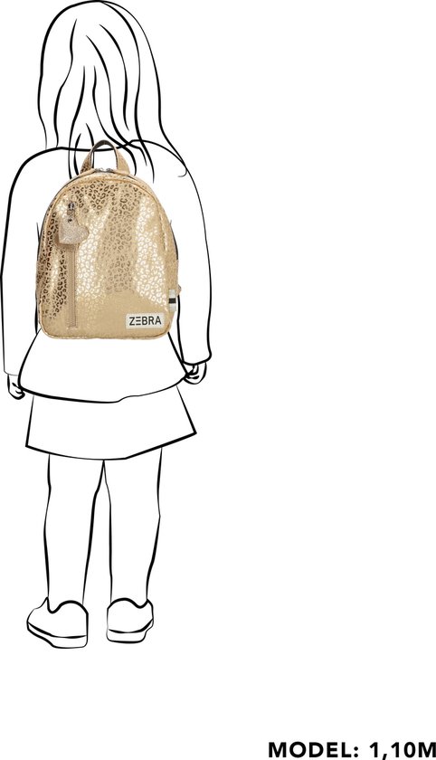 Zebra Trends Sac à dos pour fille Léopard Gold